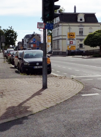 Gefährdung Einmündung Wirtsmühler Straße / Berliner Straße